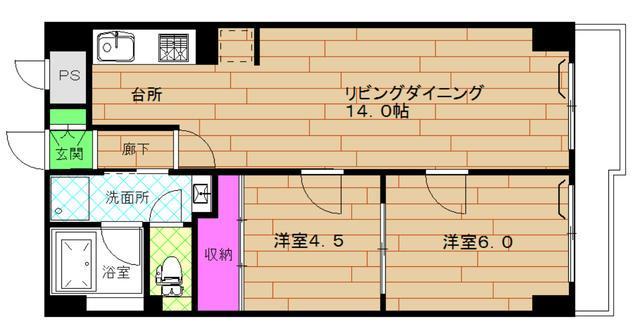 ケンハウス102の間取り