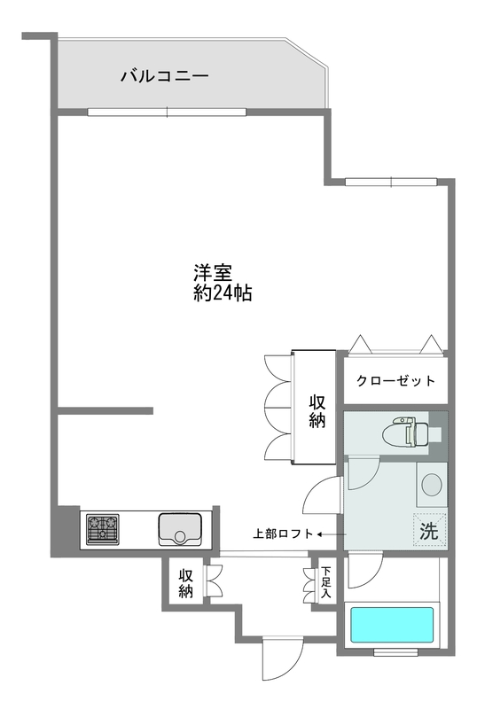センチュリーハイツ三宿206の間取り