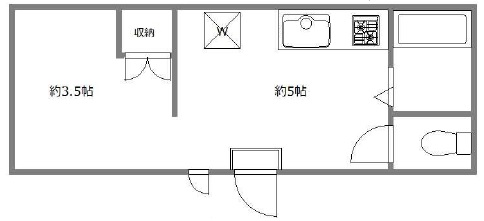 孔雀世田谷101の間取り