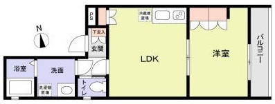 Lycoris西小山(リコリス)201の間取り