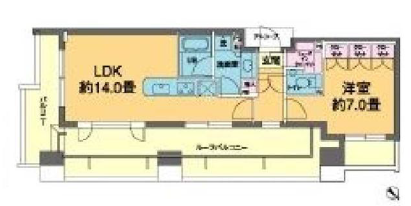 カスタリア若林公園307の間取り