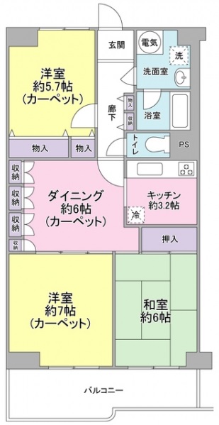 目黒台スカイハイツ911の間取り