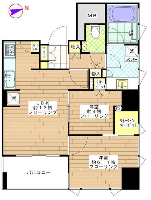 ブリリア砧公園506の間取り