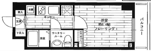 ステージファースト404の間取り