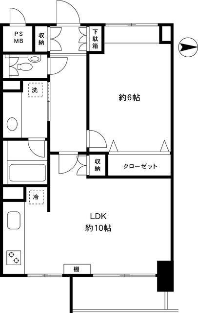 グランコピエ広尾208の間取り