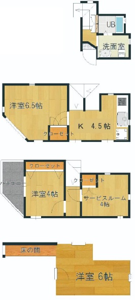 ミレニ広尾201の間取り