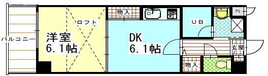 ピュア三軒茶屋307の間取り