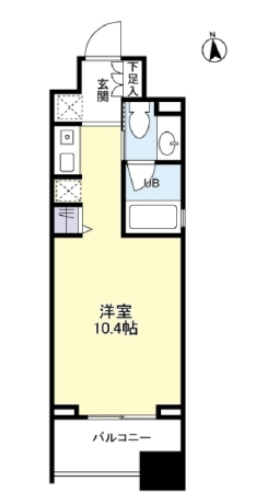 パークフラッツ中目黒0205の間取り