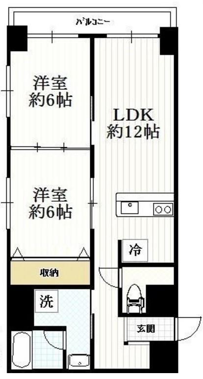 シティハイツ五十鈴304の間取り