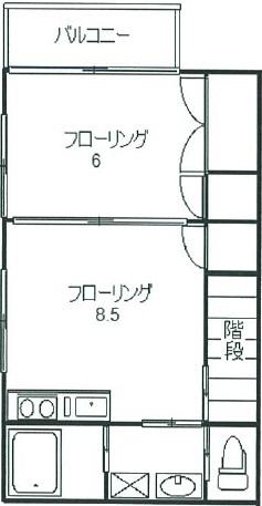 ポート中目黒A棟201の間取り