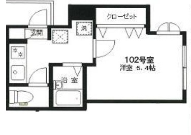 パークハウス三宿102の間取り