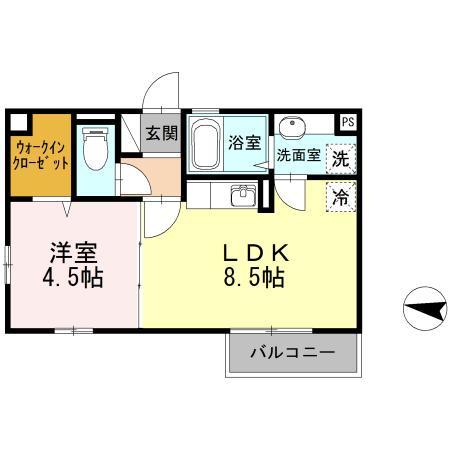 アイビスⅢ番館101の間取り