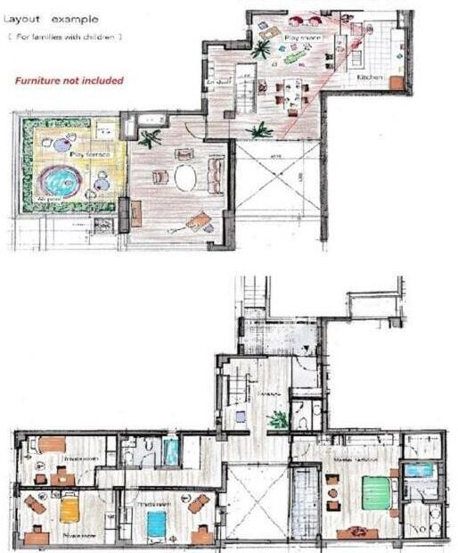 江中マンション２−３Fの間取り