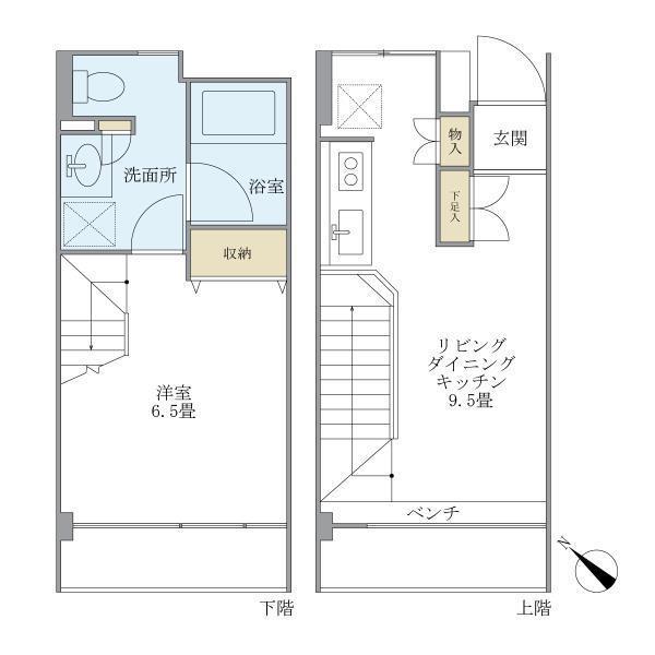 ＫＤＸレジデンス自由が丘214の間取り