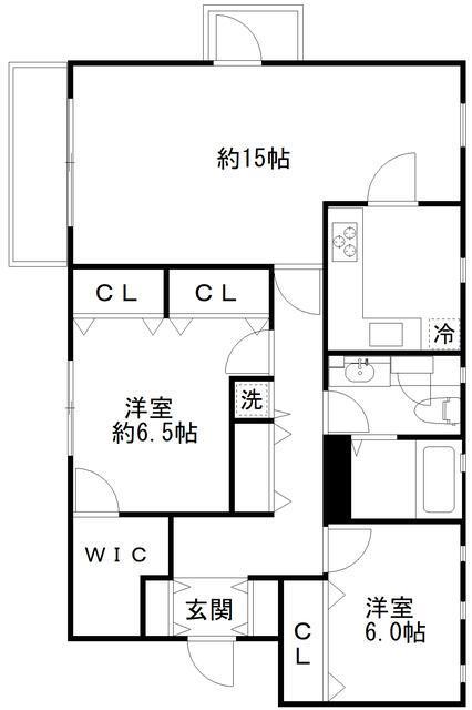 ＡＲＢＯＳ（アルボス）2-Cの間取り