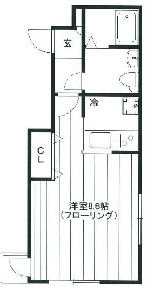 パークサイドアパートメント201の間取り