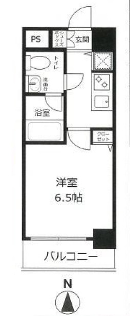 スカイコート都立大学第三504の間取り