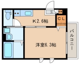 ディアコート202の間取り