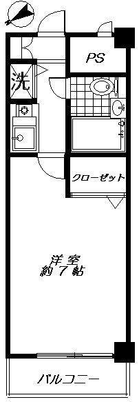 ルイシャトレ恵比寿406の間取り