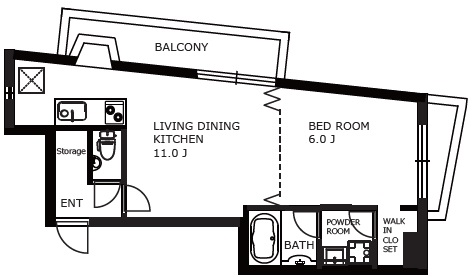 広尾ラ・カリテN-1の間取り