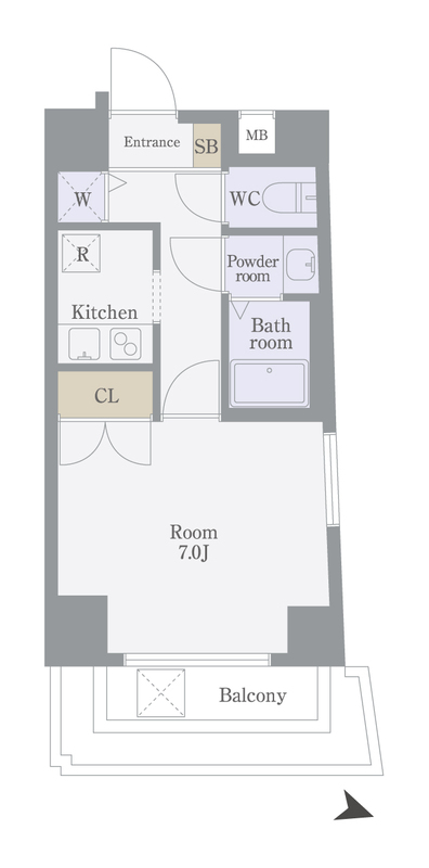 菱和パレス代官山102の間取り