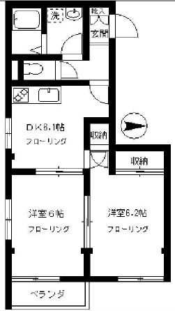 コンポート学大前103の間取り