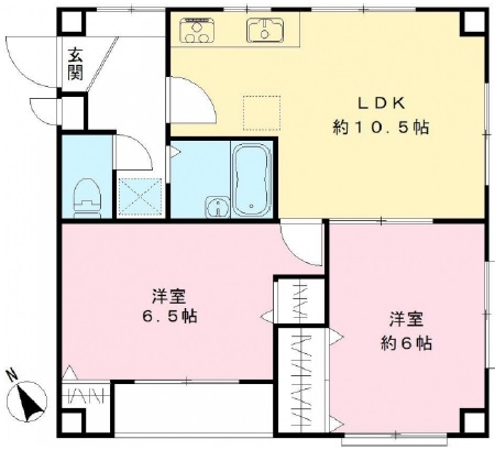 セレミ祐天寺201の間取り