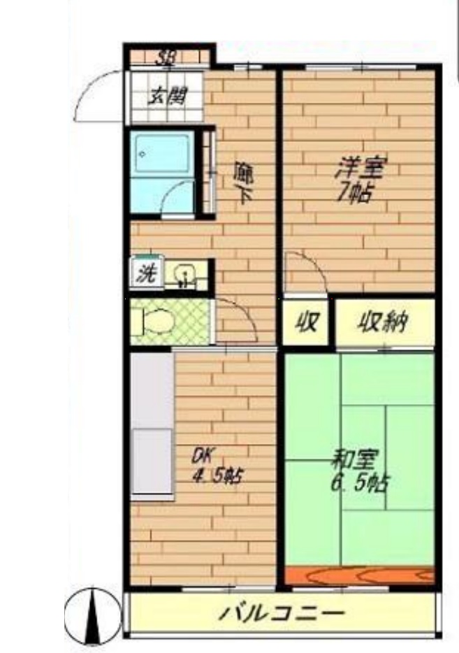 ロイヤルアヴェニュー碑文谷203の間取り