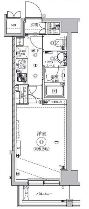 アルテシモ　アスタ203の間取り