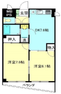 ユーティベル弦巻303の間取り