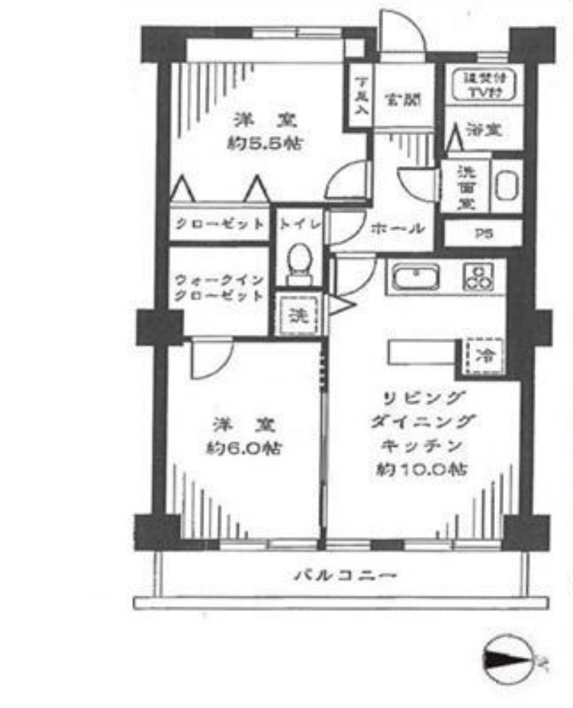 ＮＫ渋谷コータース208の間取り