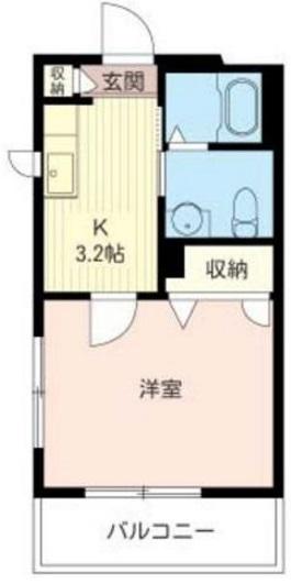 パークアヴェニュー下馬201の間取り