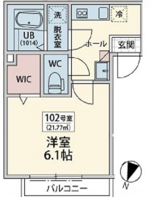 ノワール三宿102の間取り