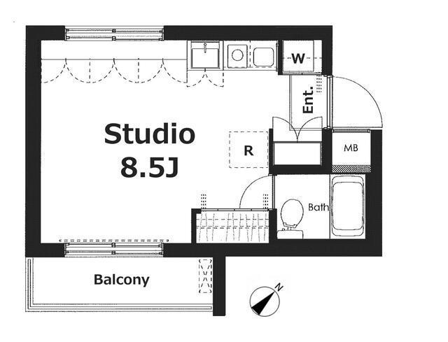 ソサエティ桜新町401の間取り