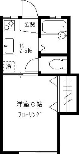 光ハイツ102の間取り