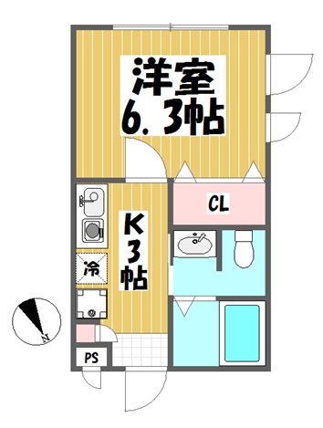 アネックスエルム103の間取り