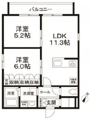 WOOD HOUSE WESTW101の間取り