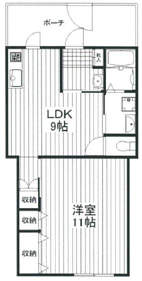 コーポ駒沢101の間取り