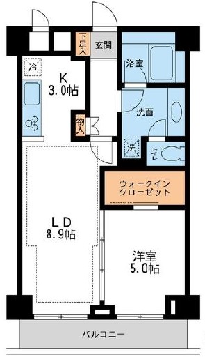 NTPRレジデンス鷹番１０５の間取り