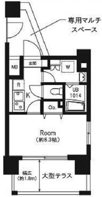 ベルア三宿901の間取り