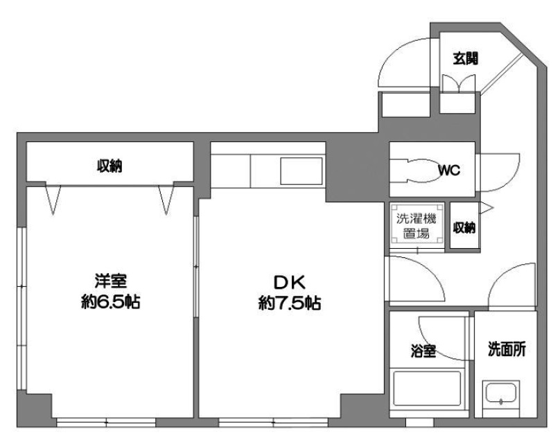 グレイス中目黒　Ａ棟１０２の間取り