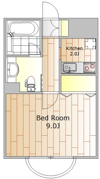 ハレトリアノン３０２の間取り
