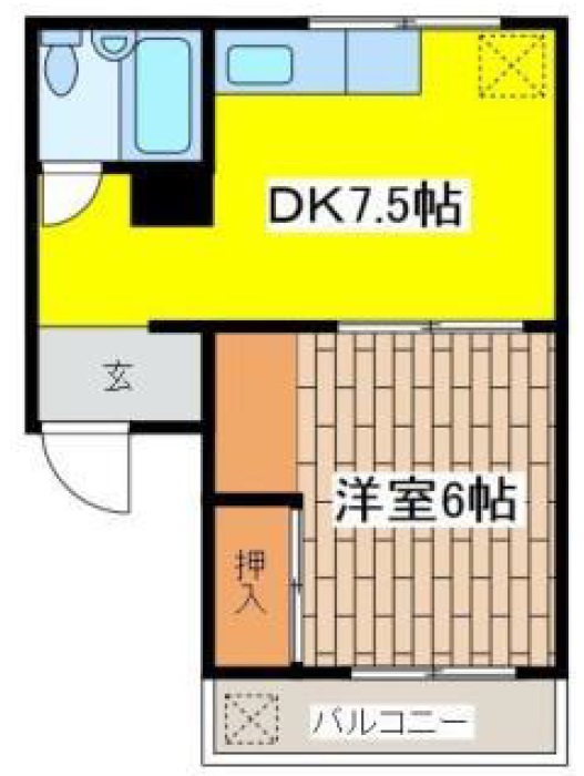 岩城マンション101の間取り