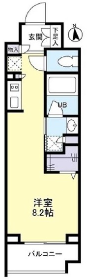 パークフラッツ中目黒504の間取り