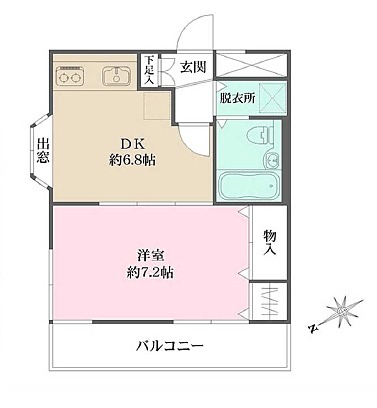 藤和三宿コープ206の間取り