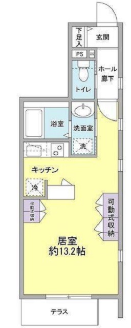 Green Villa(グリーンヴィラ)0103号室の間取り