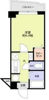 クレッシェンド三軒茶屋202の間取り