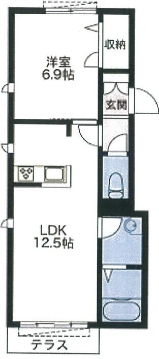 ビラガーデン102の間取り