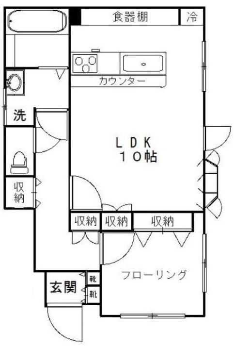 Kハイム101の室内1