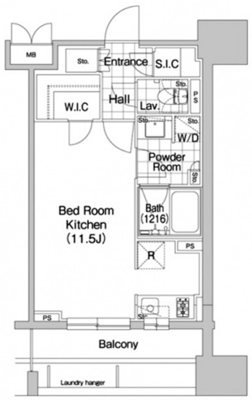 エルスタンザ恵比寿503の間取り